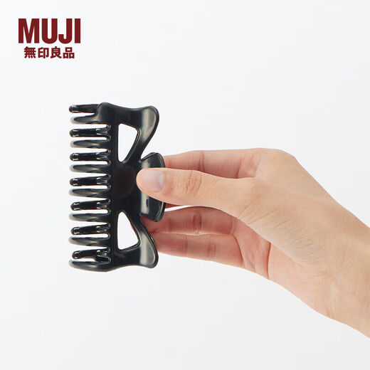 MUJI hairpins, hair accessories, headgear, shark clip, back of head clip, OFA65C4S black