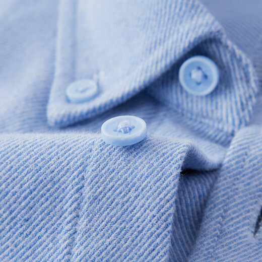 Shanshan cotton + modal brushed thickened long-sleeved shirt autumn and winter warm business casual jacket for young and middle-aged men