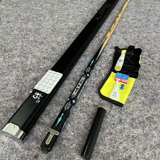 Yebao Shijiaban 6 aluminum alloy one-to-one replica of the same pattern small head black eight snooker Chinese one-piece pole Beijiang NFC chip single pole + extended handle