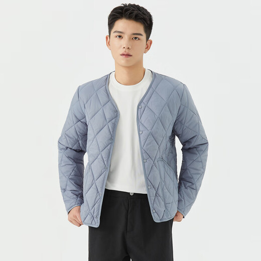 Shirt Xuan Warm Cotton Clothes Men's Lightweight Small Cotton-padded Jacket Bottoming Down Cotton Liner Middle-aged and Elderly Cold-proof Liner Cotton Clothes Winter Black XL 125-135Jin Jin is equal to 0.5 kg