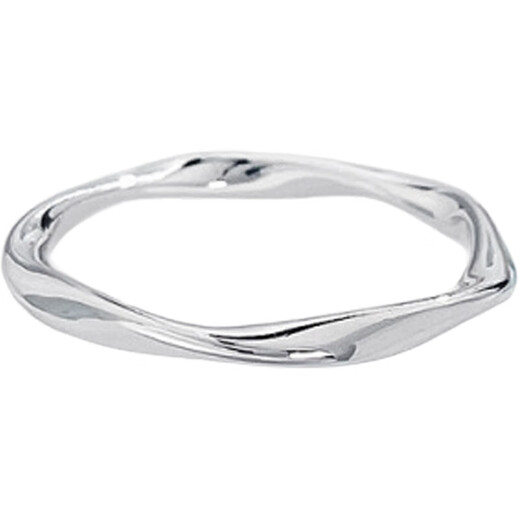 Laofu gold platinum solid solid mouth love endless Möbius ring (Mid-Autumn Festival gift for mother and lover's birthday Möbius ring (about 3.26g)