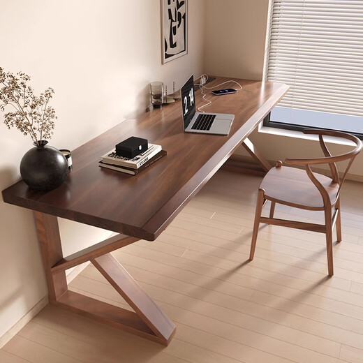 Dream theme all solid wood computer desk bedroom home desk student study table double gaming table long table wall workbench supports color and size customization