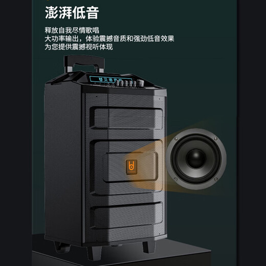 Bader Chaoqun Square Dance Audio Outdoor Karaoke Bluetooth Portable Mobile Trolley Speaker with Microphone High Power BD-H0886B