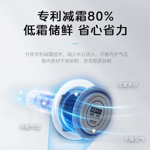 Midea 281L dual-temperature freezer household commercial first-class energy efficiency large-capacity horizontal freezer double-door double-box patented anti-frost electronic temperature control refrigeration and freezing dual-purpose fresh-keeping freezer 281L electronic temperature control 281DKEM