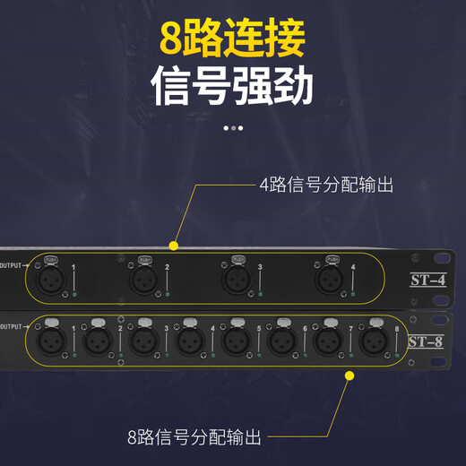 Purdy lighting signal amplifier dmx512 amplifier RDM stage distributor 4-way photoelectric isolation 8-way intensifier flagship photoelectric isolation 8-way amplifier + RDM