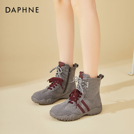 Дафна (Дафна) Наружное альпинизм Martin Boots For Women 2025 Осенью Новый Толстый торжественный и универсальный повседневный шнур
