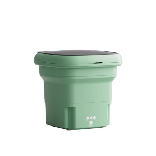 Xiaomi Buyi Trendy Life Appliances Mini Folding Washing Machine Home Dormitory Small Washing Machine Portable All-in-One Washer and Dryer Mint Green Blu-ray + All-in-One Washer and Dryer + Drain Basket
