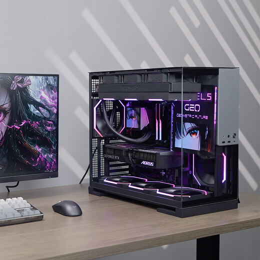 GIGABYTE AMD Ryzen R7 9800X3D/5080/5070Ti/9070XT/5070 4K/2K e-sports host Delta fully assembled computer game interest-free DIY desktop with a 9800X3D丨barebone system without graphics card