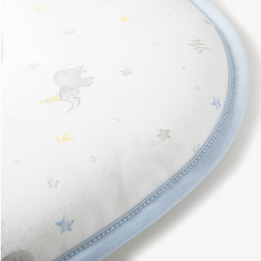 YEEHOO shopping mall same style baby pillow newborn baby shaped pillow antibacterial pillow mist blue 36x25cm