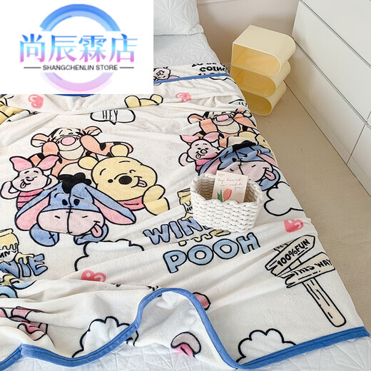Famous and high-quality baby blanket, four-season blanket, winter kindergarten nap quilt, children's thin coral velvet spring and autumn blanket, dreamy Disney blanket 70*100cm