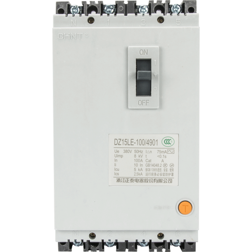 Chint Chint leakage protection air switch DZ15LE-100/4901 three-phase four-wire 100a molded case circuit breaker 63A 4p 100A