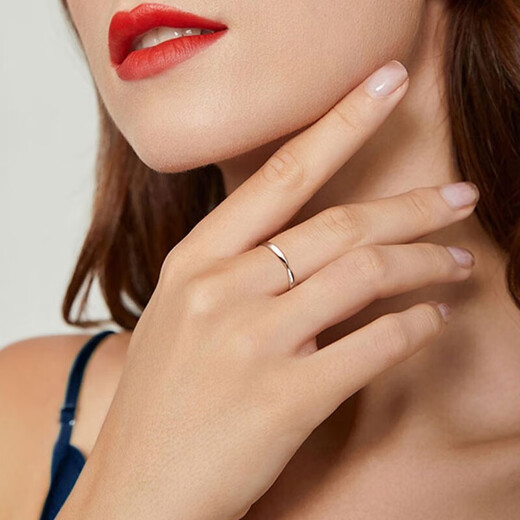 MZMZ platinum couple ring pt950 platinum knot engagement ring ring Valentine's Day birthday gift for girlfriend local warehouse / next day delivery - light luxury Mobius ring