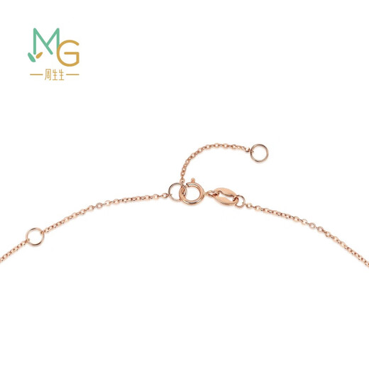 Chow Sang Sang 18K rose gold mint series fantasy gold necklace pendant for women 91702N 45 cm