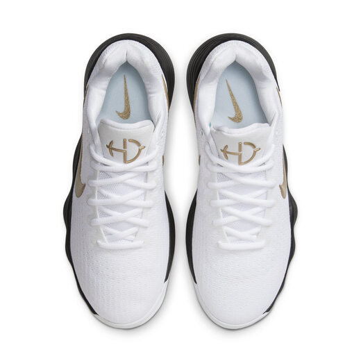 Nike men's practical basketball shoes winter anti-torsion low-top NIKE HYPERDUNK 2017 LOW HV1793 170 white/metallic gold/black 45