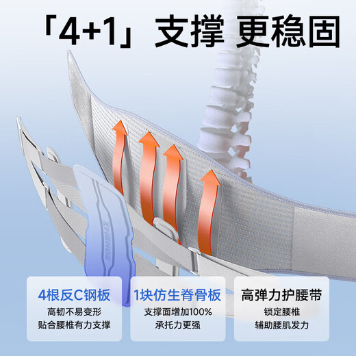 Zhende (ZHENDE) medical waist support belt for lumbar disc herniation, lumbar muscle strain, long-term sitting and long-standing support, waist support protective gear STW XL