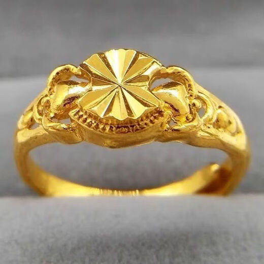 KZD old phoenix ring women's open fashion simple style women's ring versatile love jewelry Zhoujia love flower ring Zhoujia love flower ring 4.2135g