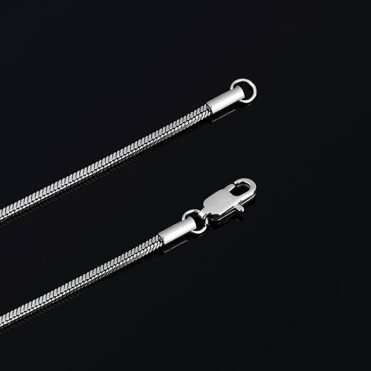 MZMZ platinum necklace men's pt950 platinum clavicle chain niche sweater trendy and handsome Valentine's Day birthday gift for boyfriend Light luxury snake bone chain-50cm