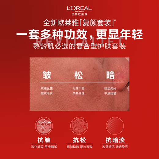 L'Oreal Rejuvenating Water Cream Limited Edition Gift Box Set Hydrating, Moisturizing, Anti-wrinkle and Firming Skin Care Products Birthday Gift