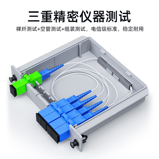Sai Fiber optical fiber splitter 1 minute 4 plug-in card type carrier-grade optical fiber splitter single-mode square head SC/UPC pigtail mobile Unicom Telecom PLC box splitter 1/4