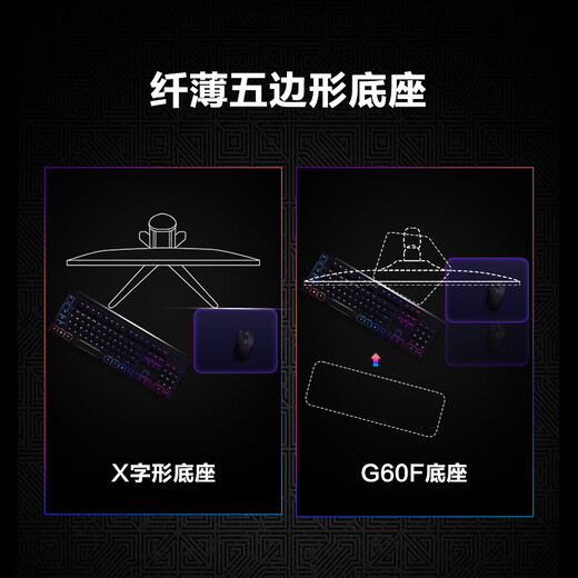 三星（SAMSUNG）27英寸 G60F 350Hz 2K 1ms(GTG) Fast IPS HDR400 旋转升降 玄龙骑士 电竞显示器 LS27FG606ECXXF