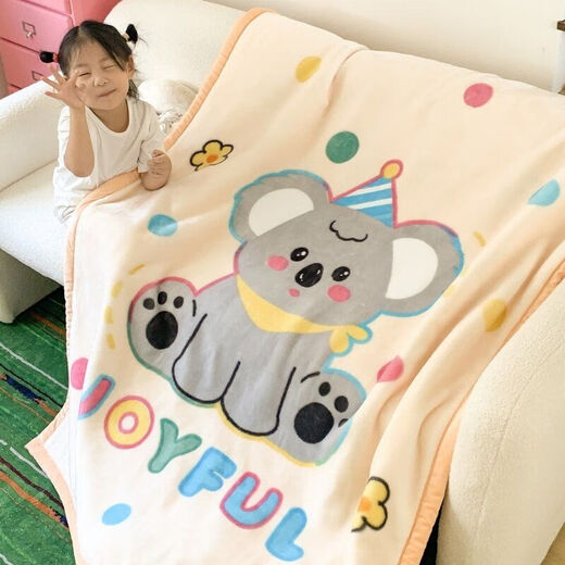 Children's blanket thickened autumn and winter double layer baby blanket small quilt kindergarten nap coral velvet blanket Dinosaur family 120cm*150cm double layer thickened 2.8Jin Jin equals 0.5kg