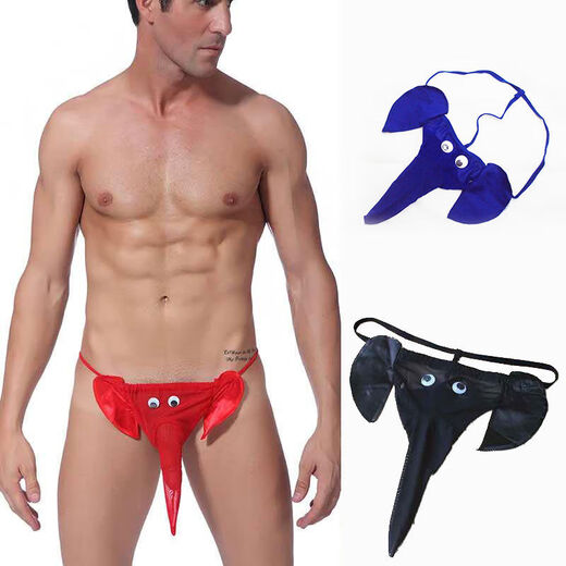 Sexy and interesting men's underwear, sexy and physiological penis, funny and funny thong, zodiac sign, g045 black big cock, one size fits S-XXXL