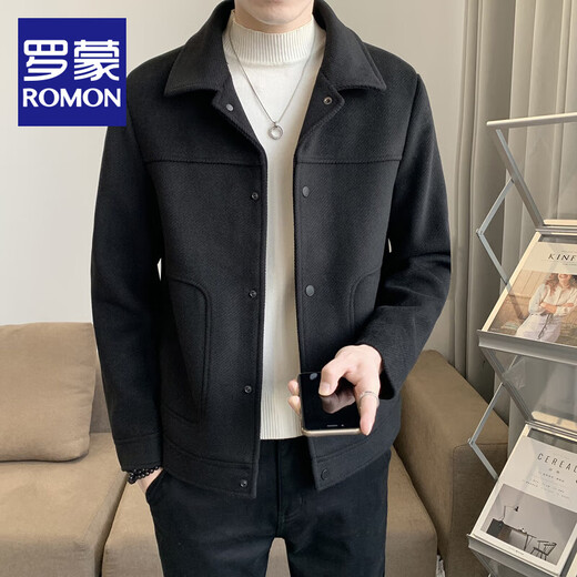 Romon Woolen Jacket Men's Autumn and Winter 2025 New Men's Korean Style Trendy Loose, Handsome and Versatile Warm Woolen Jacket Brown 2XL Romon Woolen Jacket Men's Autumn and Winter 2025 New Men's Korean Style Trendy Loose, Handsome and Versatile Warm Woolen Jacket Brown 2XL