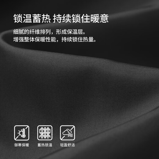 Guirenniao Winter Warm Down Down Jacket to Keep Out the Cold, Temperature Locking, Heat Storage and Windproof Cotton Jacket, School Style Couple Style, Black L