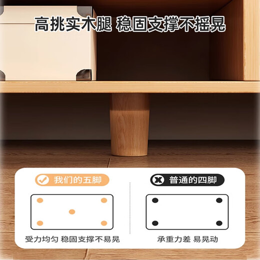 电视柜客厅家用小户型出租屋用2025新款现代简约落地简易电视机柜 120cm暖白色+田园橡木色