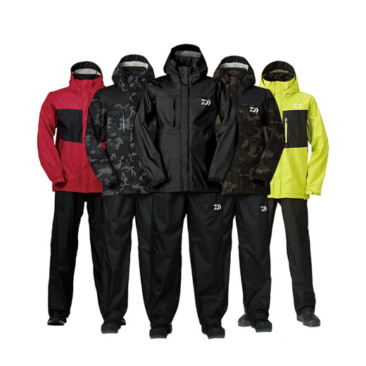 Dawa DR-3823 Jacket Waterproof Suit Rocky Fishing Raincoat Luya Outdoor Leisure Fishing Suit DAIWA Limited Edition Black Camouflage M