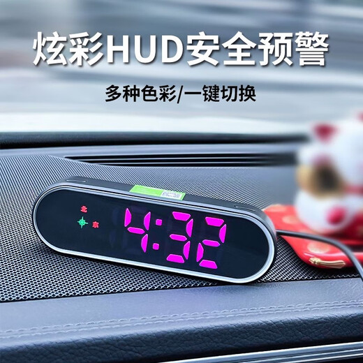 Vehicle-mounted electronic dog HUD display Universal Beidou safety warning instrument Electronic dog voice broadcast speed alarm Vehicle-mounted universal Beidou safety warning instrument High-definition large color screen/no Bluetooth required