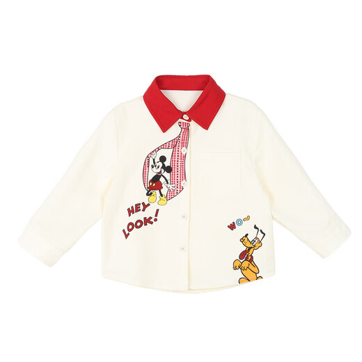 LUSON Little O Dad Baby Boy Baby Long Sleeve Shirt Boy A Category 2025 New Baby Cartoon Pattern Top Beige 80