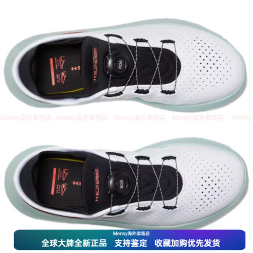 Under Armor SlipSpeed comfortable and simple non-slip wear-resistant low-cut training shoes for men and women white white/enamel blue 38.5