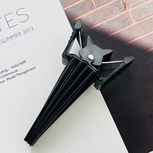 2025 upgraded high-top plastic comb with naturally fluffy hair roots, lazy seamless hairpin, hair fluffy styling artifact, black + white 2 pack, upgraded model