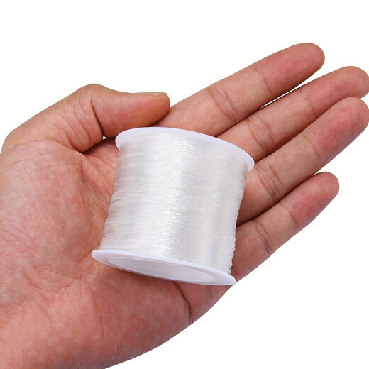 High-quality 100-meter crystal elastic thread, wear-resistant beaded rope, Buddhist beads, rubber band bracelet, bracelet, beads, and toy thread. 1.0mm crystal elastic thread (100 meters) 1 roll