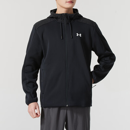 Under Armor knitted jacket for men, fashionable, simple, loose and comfortable, velvet warm hooded sports casual jacket top XL