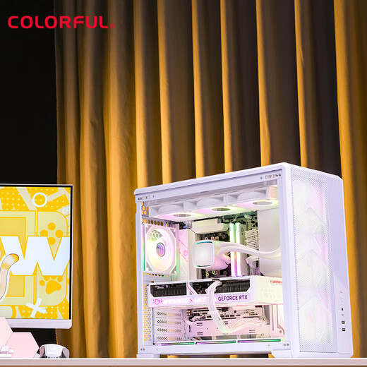 Colorful AMD Ryzen 9800X3D/RTX5070Ti/5090/5080 graphics card host DIY desktop computer live design rendering Delta mobile game assembly machine R7 9800X3D+RTX5070丨2