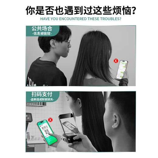 Mr. Blue Monkey is suitable for Apple 17Promax/16promax tempered film iphone17promax/16promax mobile phone film anti-fall high-definition high-transparency anti-peeping mobile phone protective film