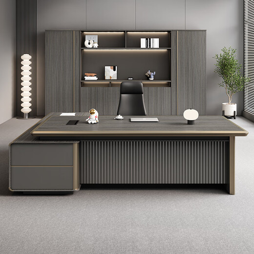 Semphia boss desk office desk light luxury modern leadership president desk high-end executive desk office furniture single boss desk