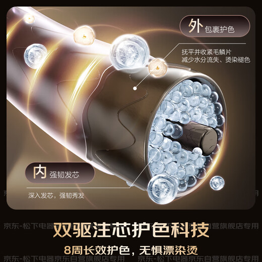 Panasonic Ouyang Nana's same model Huaxin MAX 2.0 high-speed hair dryer Nano Yi hair dryer hair care home quick drying without damage to send girlfriend birthday gift EH-NX81