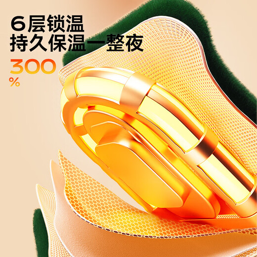 AUX hot water bottle warms the tummy and fills with water, safe and explosion-proof hot water bottle, rechargeable hand warmer, baby patch, warm electric heater 202 dark green, explosion-proof, automatic power off, double plug