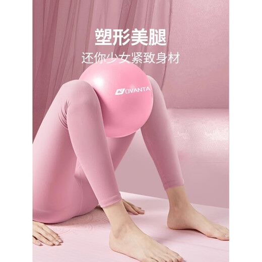 Ovanda Yoga Ball Pelvic Floor Muscle Kegel Pilates Small Ball Pelvic Floor Muscle Training Postpartum Core Repair Elegant Purple 20-25cm Free Adjustment Comes with Inflatable Stick