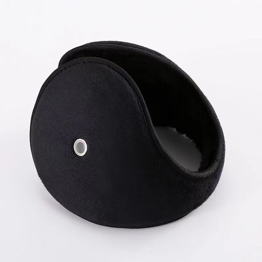 Levison's new winter earmuffs for men and women, plus velvet, thickening, ear protection, windproof earmuffs, cold and antifreeze earmuffs, black - earpiece type