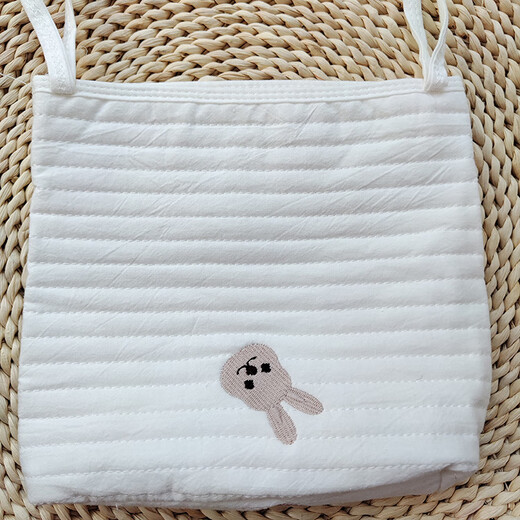 Storage hanging bag diaper diaper newborn clothing toy storage bag baby bedside storage hanging bag bag Huang Xingyue double pocket hanging bag 50*35cm