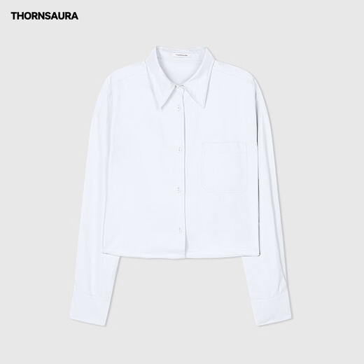 THORNSAURA Thornlight THORNSAURA P**DA versatile plasticity short long-sleeved shirt classic white S