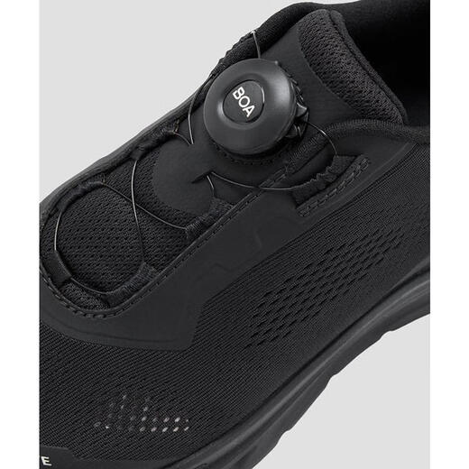 DESCENTE men's and women's shoes running shoes shock-absorbing comfortable wear-resistant breathable BOA knob mesh structure outdoor road running shoes Black (BK) 20 |26.5