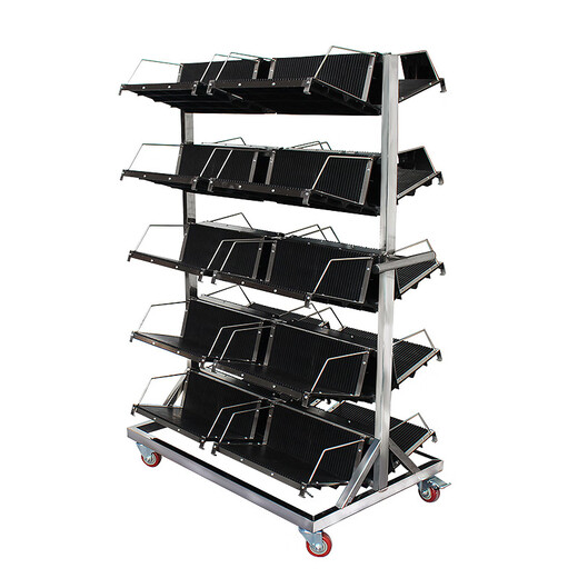 Maixin hanging basket cart pcb turnover cart smt turnover rack material can be customized stainless steel 8 hanging disassembly frame + 8 hanging blue