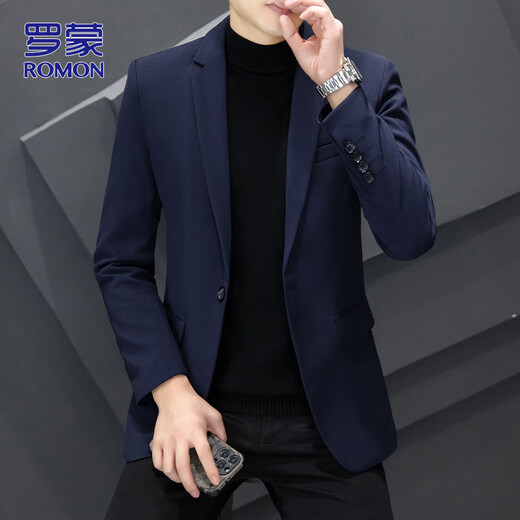 ROMON костюм мужской осенне-зимний деловой профессиональный формальный маленький костюм легкий роскошный тонкий жених жених свадебное платье мужская одежда