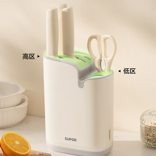 Набор ножей SUPOR, набор кухонных ножей, кухонный нож из нержавеющей стали, бытовые ножницы, фруктовый нож, универсальный нож, разделочный нож, набор ножей серии Yue, набор из шести предметов