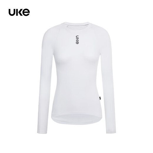 UKE women's cycling long-sleeved outdoor cycling clothing base layer autumn and winter road cycling warm and comfortable multi-color base layer Streamer White M